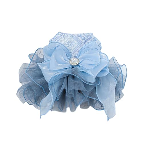 Hundekleid Modisches Blingbling-Tutu-Kleid mit edler Spitze für extra kleine kleine Welpen, perfekt für Partys Festliche Feiern (A, XS) von Fycakly