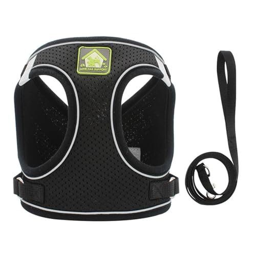 Fycakly Hundekleider Haustiergeschirr, reflektierend, atmungsaktiv, Hundeleine, Welpengeschirr, Heimtierbedarf, Outdoor-Spieltraktion für Haustiere, geeignet für das Spielen mit Haustieren (E, XL) von Fycakly