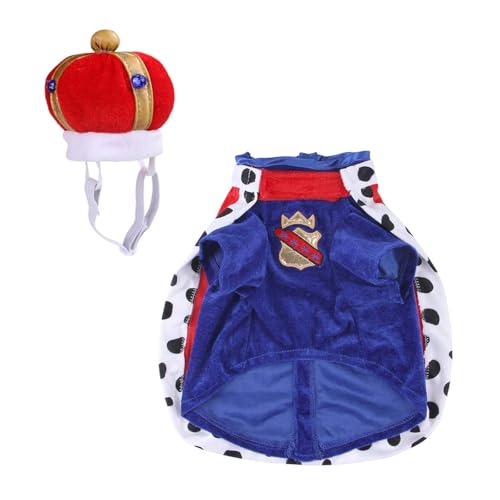 Hundekleidung Kleine Hunde Haustierkostüm Outfit für Hunde Katzen Welpen Halloween Party Dress Up Haustierkleidung Tiermode Bekleidung (Watermelon Red1, 24x22x11cm) von Fycakly