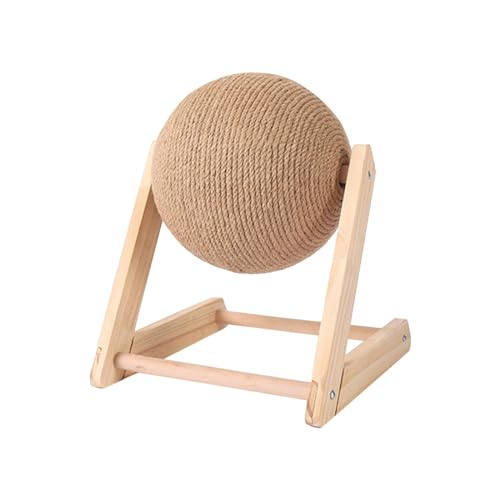 Katzenkratzbrett, vertikales Sisal-Katzenspielzeug, Massivholz, für kleine Katzen, zum Kratzen, verschleißfest fusselfrei, Katzenkratzbaum, Heimtierbedarf Katzenspielzeug interaktiv (A, One Size) von Fycakly