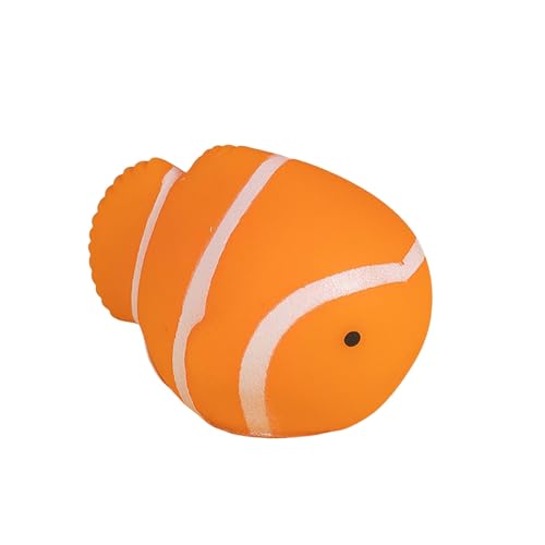 Katzenpool-Wasserspielzeug, quietschendes Katzenpool-, schwimmend, reduziert Langeweile, Haustier-Katzen-Schwimmbad, Fischspielzeug für Tierheim, Badezimmer Quietschspielzeug Haustiere (B, 5x6x4.7cm) von Fycakly