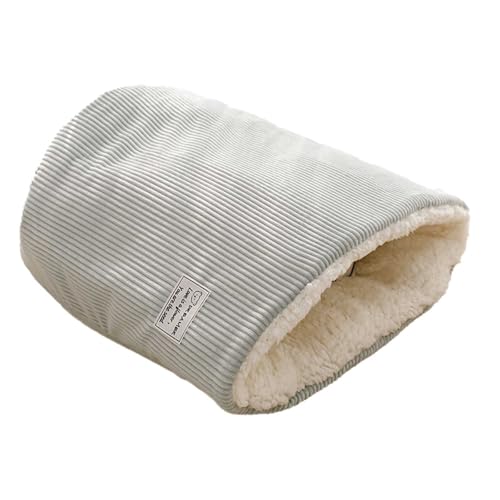 Katzenschlafsack Katzenwinterschlafsack Katzenschlafsack für Hauskatzen Haustiermatte Wärmekissensack Abnehmbarer und waschbarer mittelgroßer und großer ​​ Katzenbett mit kuscheligem ( B, One Size) von Fycakly