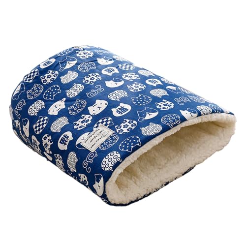 Katzenschlafsack Katzenwinterschlafsack Katzenschlafsack für Hauskatzen Haustiermatte Wärmekissensack Abnehmbarer und waschbarer mittelgroßer und großer ​​ Katzenbett mit kuscheligem ( E, One Size) von Fycakly