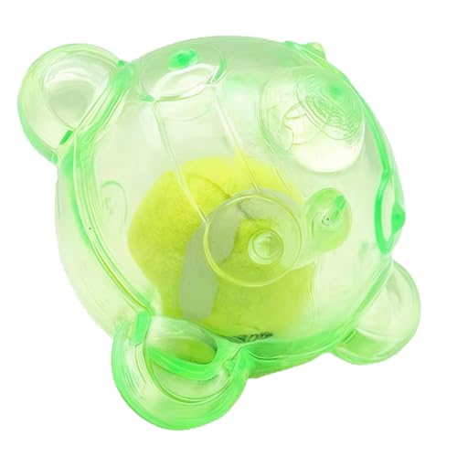 Robustes, langlebiges Ballspielzeug für aggressive Kauer. starkem Gummi mit Quietschfunktion. Hundekauspielzeug für kleine mittelgroße Hunderassen. Quietschspielzeug Haustiere (Green, One Size) von Fycakly