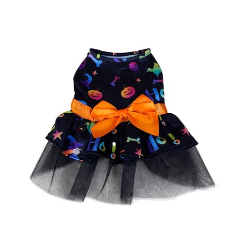 Shirts für Hunde Haustierkleidung Halloween Hund Halloween Haustierkleidung Ma Gic Umhang Katze Hund Geeignet für kleine und mittelgroße Hunde (Orange, M) von Fycakly