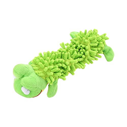 Tiere verbessern interaktives quietschendes Hundespielzeug -Welpen-Kauspielzeug kichernde Hundebälle langlebig für Schlepper-Haustier- für kleine Hunde ​​ Tier Kuscheltiere weich​​ ( Green, One Size) von Fycakly