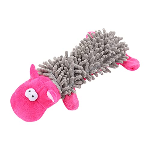 Tiere verbessern interaktives quietschendes Hundespielzeug -Welpen-Kauspielzeug kichernde Hundebälle langlebig für Schlepper-Haustier- für kleine Hunde ​​ Tier Kuscheltiere weich​​ ( Grey, One Size) von Fycakly