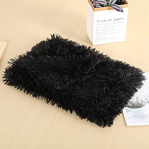 Welpe Hund Decke Hundedecke weiche Katzen Vlies Katzen waschbare Decke Welbheit für Tier Throw Matte ​​ Hundehütte für Garten wetterfest​​ (Black, S) von Fycakly
