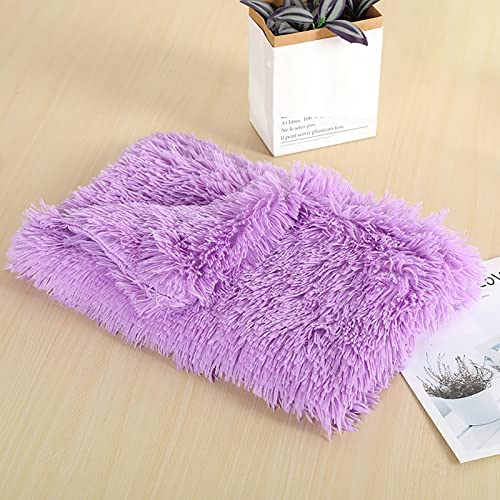 Welpe Hund Decke Hundedecke weiche Katzen Vlies Katzen waschbare Decke Welbheit für Tier Throw Matte ​​ Hundehütte für Garten wetterfest​​ (Purple, S) von Fycakly