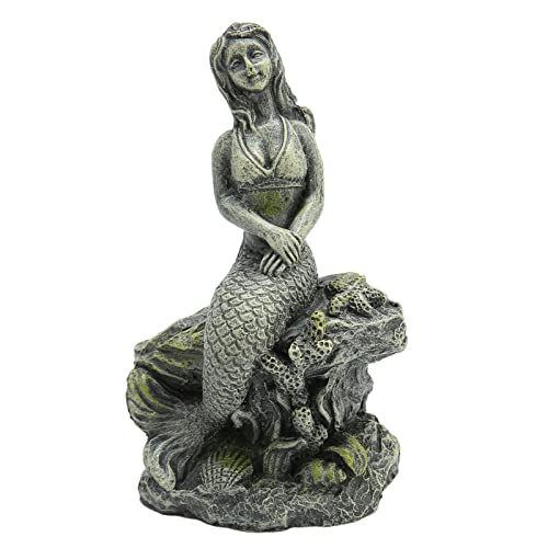 Fydun Aquarium Meerjungfrau Statue, schöne Aquarium sicher Harz Dekor für Dekorationen von Fydun