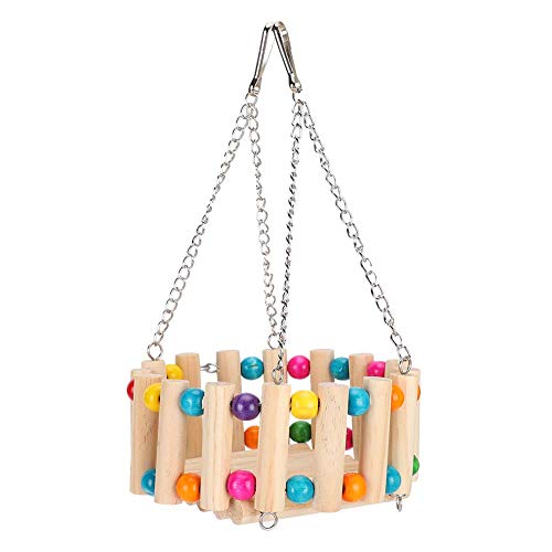 Fydun Hölzerne Chinchilla-Kaninchen-Hängematte, Hamsterkäfig, Hängespielzeug, Schaukel, Haustier-Kauspielzeug Fydun Hölzerne Chinchilla-Kaninchen-Hängematte, Hamsterkäfig, Hängespielzeug, Schaukel, Haustier-Kauspielzeug von Fydun