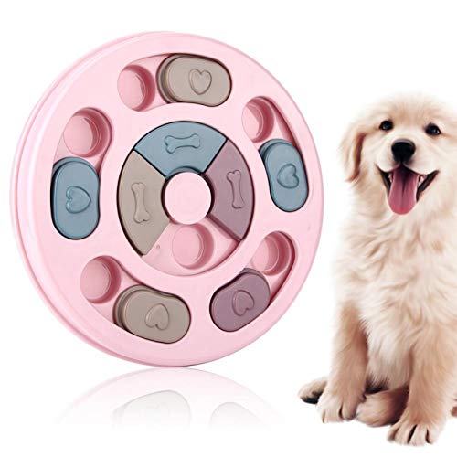 Fydun Interaktives Spielzeug für Hunde Hundepuzzlespielzeug Buntes Design Langsamer Futterautomat Zur Unterstützung der Verdauung von Haustieren IQ Training Mentale Bereicherung(#1) von Fydun