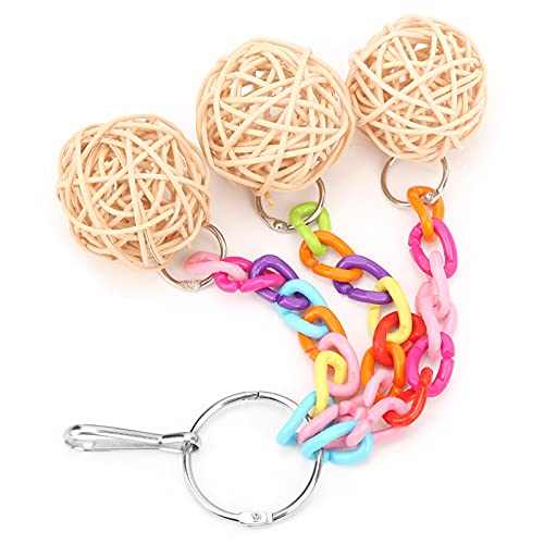 Fydun Papageien-Rattan-Kugel, Acryl-Bissfestigkeit, Papageien-Rattan-Kugel, Hängende Ornamente für Vögel für Familien Fydun Papageien-Rattan-Kugel, Acryl-Bissfestigkeit, Papageien-Rattan-Kugel, Hängende Ornamente für Vögel für Familien von Fydun