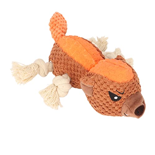 Fydun Quietschende Hunde-Kauornamente, Interaktives Zähneknirschen, Lindern Langeweile, Haustier-Plüschornamente für Drinnen und Draußen Fydun Quietschende Hunde-Kauornamente, Interaktives Zähneknirschen, Lindern Langeweile, Haustier-Plüschornamente für Drinnen und Draußen von Fydun