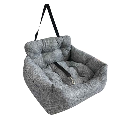 Fyearfly Hundeautositz mit Sicherheitsgurt, Haustier-Booster für kleine/mittelgroße Hunde und Katzen, Universal-Reisebett für Auto und Zuhause, einfache Installation, schützt vor Haaren und Kratzern von Fyearfly