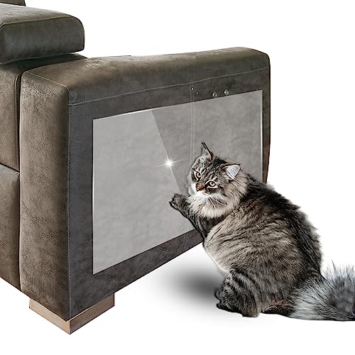 24 Stück Kratzmatte Selbstklebend Katze Transparent Verschiedene Größen Sicher Langlebig Geschnitten Werden Sofa Schutzhülle für Teppiche Sofas Couches Türen von Fyeme