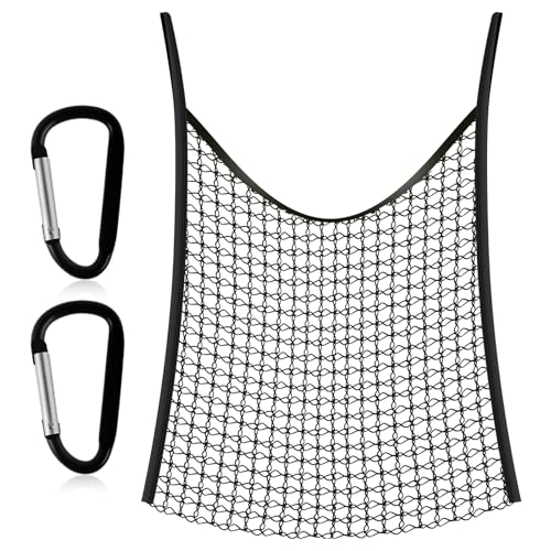 Fyeme Heunetz für Pferde 90x80cm Langsame Geschwindigkeit Heunetz Engmaschig mit 2 Haken Große Kapazität Verschleißfest Dauerhaft Pferdeheunetz für Stallungen Anhänger Mauern Zäune von Fyeme