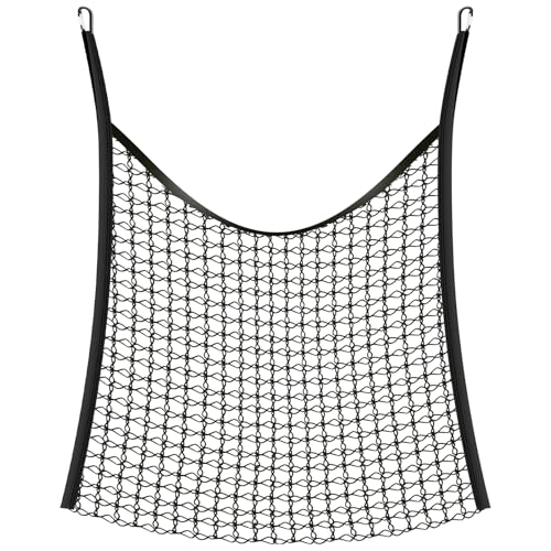 Fyeme Heunetz für Pferde Groß 90x80cm Heunetz Engmaschig mit Haken Polyester Maschenweite 3×3cm Rechteckig Heusack für Pferde zum Langsame Fütterung für Großtiere Fyeme Heunetz für Pferde Groß 90x80cm Heunetz Engmaschig mit Haken Polyester Maschenweite 3×3cm Rechteckig Heusack für Pferde zum Langsame Fütterung für Großtiere von Fyeme