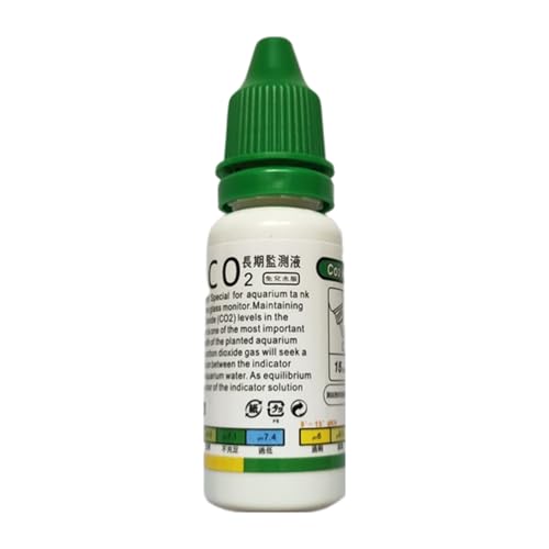 Co2-Glas-Tropfen-Checker-Set, Co2-Tropfen-Checker-Lösung, funktionales Kohlendioxid-Tester-Monitor-Set, transparentes Aquarium-Set für bepflanzte Aquarien von Fyrdyn