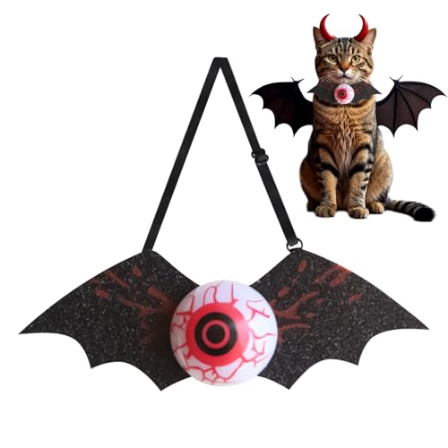 Fyrdyn Katze Schleife | Halloween Katzen Fliege Mit Leuchtendem Augapfel - Einheitsgröße Fliege Für Alle Rassen Welpen Kätzchen Zu Hause Unterwegs Outdoor Fotos Feiertage Fyrdyn Katze Schleife | Halloween Katzen Fliege Mit Leuchtendem Augapfel - Einheitsgröße Fliege Für Alle Rassen Welpen Kätzchen Zu Hause Unterwegs Outdoor Fotos Feiertage von Fyrdyn