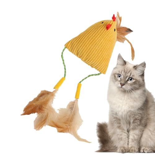 Fyrdyn Katzenspielzeug Zum - Mit Katzenminze Gefülltes Plüschtier Mit Glöckchen,Hühnerförmiges Haustier Spielzeug Für Zahnung, Training Und Unterhaltung Fyrdyn Katzenspielzeug Zum - Mit Katzenminze Gefülltes Plüschtier Mit Glöckchen,Hühnerförmiges Haustier Spielzeug Für Zahnung, Training Und Unterhaltung von Fyrdyn
