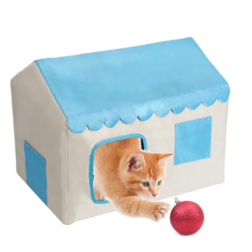 Fyrdyn Kühlhaus für Katzen im Freien, Kühlende Katzenhöhle, Isolierte Höhle für Indoor Outdoor Terrasse Balkon Rasen Garten Hinterhof Kätzchen Kleine Hunde Fyrdyn Kühlhaus für Katzen im Freien, Kühlende Katzenhöhle, Isolierte Höhle für Indoor Outdoor Terrasse Balkon Rasen Garten Hinterhof Kätzchen Kleine Hunde von Fyrdyn