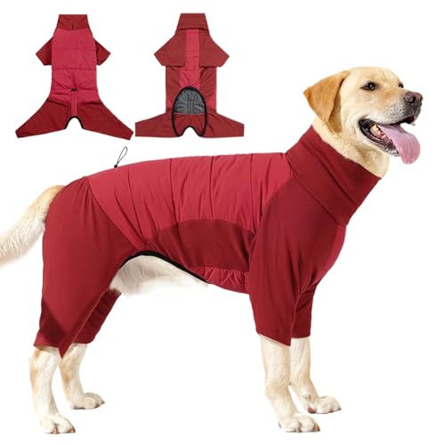 Fyrdyn Winterkleidung für Hunde, kaltes Wetter, hoher Kragen für Welpen, verstellbarer Wintermantel für kleine, mittelgroße und große Hunde, Wandern, Spazierengehen, Camping Fyrdyn Winterkleidung für Hunde, kaltes Wetter, hoher Kragen für Welpen, verstellbarer Wintermantel für kleine, mittelgroße und große Hunde, Wandern, Spazierengehen, Camping von Fyrdyn