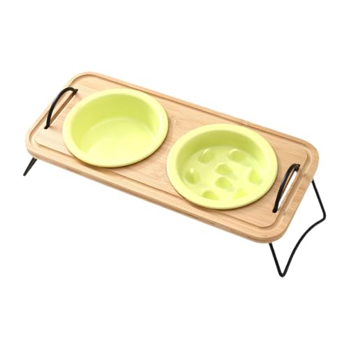 FytStycale Erhöhtes -Hundenapf-Set mit Ständer, Slow Food-, Katzennapf für Welpen und Katzen, Gelb FytStycale Erhöhtes -Hundenapf-Set mit Ständer, Slow Food-, Katzennapf für Welpen und Katzen, Gelb von FytStycale