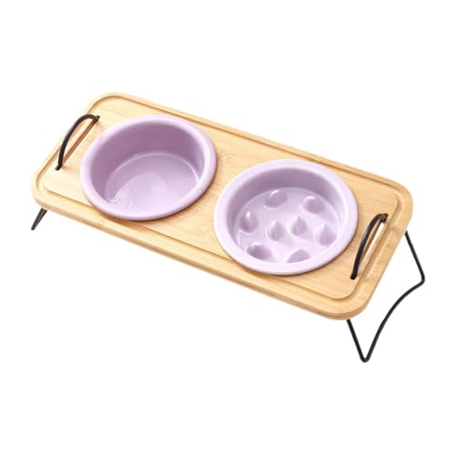 FytStycale Erhöhtes -Hundenapf-Set mit Ständer, Slow Food-, Katzennapf für Welpen und Katzen, Lila FytStycale Erhöhtes -Hundenapf-Set mit Ständer, Slow Food-, Katzennapf für Welpen und Katzen, Lila von FytStycale