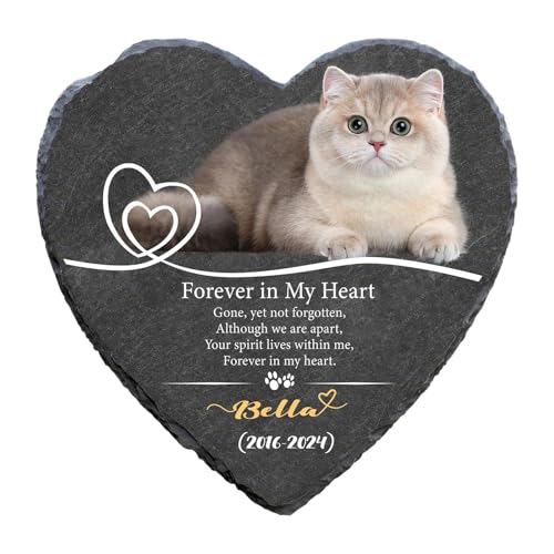 FytStycale Gedenkstein für Den Garten, Hund Grabmarker, Geschenk für Katzenfreunde, 6 Zoll Trauer, Heart Style H FytStycale Gedenkstein für Den Garten, Hund Grabmarker, Geschenk für Katzenfreunde, 6 Zoll Trauer, Heart Style H von FytStycale