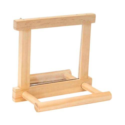 FytStycale Holz Vogelspiegel für Papageien und Sittiche, Spielzeug für Nymphensittiche und Conures FytStycale Holz Vogelspiegel für Papageien und Sittiche, Spielzeug für Nymphensittiche und Conures von FytStycale