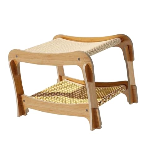 FytStycale Katze Scratcher Bett Atmungsaktive Doppel Etagen Schlafen Bett Condo Scratch Pad von FytStycale