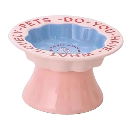 FytStycale Katzennapf mit erhöhtem Design, Futterspender und Trinknapf für kleine Hunde und Kätzchen, Rosa FytStycale Katzennapf mit erhöhtem Design, Futterspender und Trinknapf für kleine Hunde und Kätzchen, Rosa von FytStycale