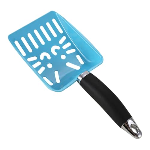 FytStycale Katzenstreuschaufel mit ergonomischem Griff, Metallkotsieb für die Katzentoilette, Blau FytStycale Katzenstreuschaufel mit ergonomischem Griff, Metallkotsieb für die Katzentoilette, Blau von FytStycale