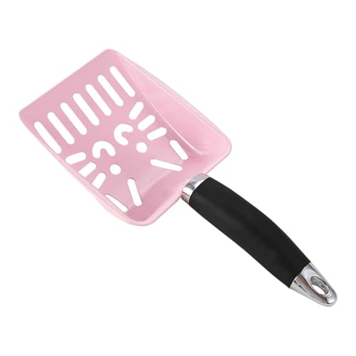 FytStycale Katzenstreuschaufel mit ergonomischem Griff, Metallkotsieb für die Katzentoilette, Rosa FytStycale Katzenstreuschaufel mit ergonomischem Griff, Metallkotsieb für die Katzentoilette, Rosa von FytStycale