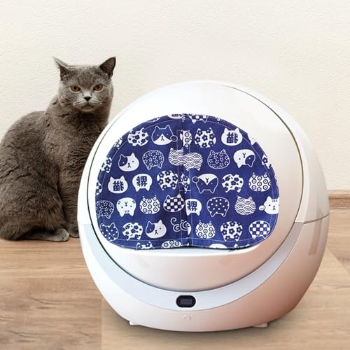FytStycale Katzentoilettentürvorhang, halbrunde Form, Zugangslösung für Katzentoiletten, Katze Blau FytStycale Katzentoilettentürvorhang, halbrunde Form, Zugangslösung für Katzentoiletten, Katze Blau von FytStycale