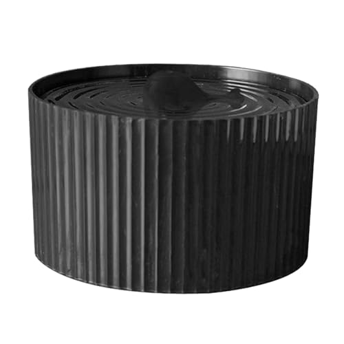 FytStycale Katzentrinkbrunnen, Wassernapf, geräuscharm, Hundetrinkspender, 1,5 l, automatischer Brunnen für Kätzchen, Welpen, Katzen und Hunde, Schwarz von FytStycale