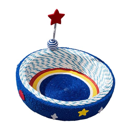 FytStycale Kratzkorb für Katzen mit Spielball Und Federndem Stern Als Gemütliches Schlafnest für Zuhause Und Garten, Groß FytStycale Kratzkorb für Katzen mit Spielball Und Federndem Stern Als Gemütliches Schlafnest für Zuhause Und Garten, Groß von FytStycale