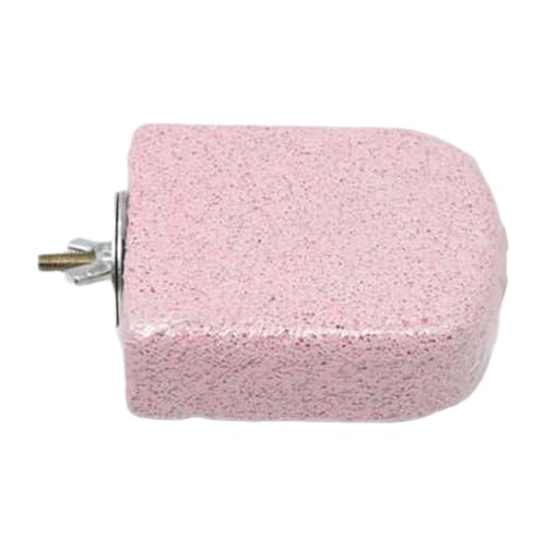 FytStycale Sitzstange Als Vogelstange Und Schleifbrett EIN Knabberspielzeug Und Käfigzubehör mit Funktionaler Schleifoberfläche Zur Montage An Gitterstäben für V, Rosa von FytStycale