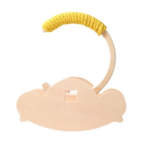 FytStycale Vogel Sitzstangenhalter Aus Holz, Interaktives Zubehör für Sittiche, Gelb FytStycale Vogel Sitzstangenhalter Aus Holz, Interaktives Zubehör für Sittiche, Gelb von FytStycale