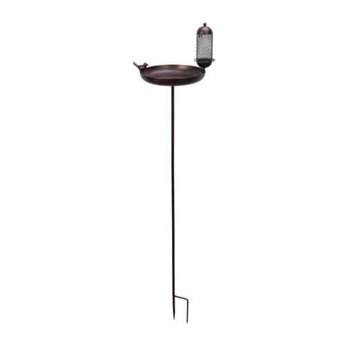 FytStycale Vogelbad Vogelfutterstation Ornament Wetterbeständiges Metall Vogelbad Vogelfutterstation von FytStycale