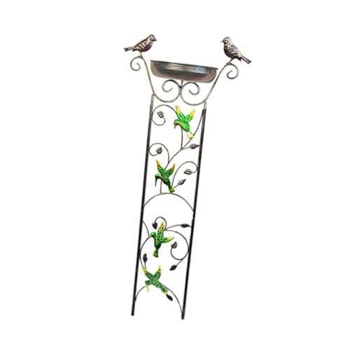 FytStycale Vogelbad mit Trellis für den Außenbereich, Kolibri von FytStycale