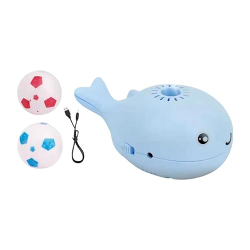 FytStycale Wal-Schwimmballspielzeug für Haustiere, USB-betrieben, mit Zwei Bällen, 4,3 x 2,7 x 2 Zoll, Blau FytStycale Wal-Schwimmballspielzeug für Haustiere, USB-betrieben, mit Zwei Bällen, 4,3 x 2,7 x 2 Zoll, Blau von FytStycale