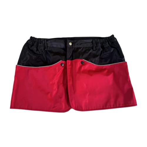 FytStycale Wasserfeste Schürze für Hundetraining mit Taschen Und Leichtem Design, Red M von FytStycale