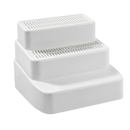 Fzaqwen Abnehmbare Katzentoilettentreppe mit 3 Ebenen Und Design, Vielseitig Einsetzbar, 28 X 28 X 21,8 cm, Leicht, Pflegeleicht, Waschbar, Weiß Fzaqwen Abnehmbare Katzentoilettentreppe mit 3 Ebenen Und Design, Vielseitig Einsetzbar, 28 X 28 X 21,8 cm, Leicht, Pflegeleicht, Waschbar, Weiß von Fzaqwen
