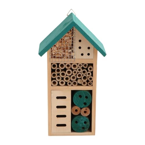 Fzaqwen Bee Hotel Shelter Patio Garten Habitat Ornament Holz Insektenhaus Dekor Fzaqwen Bee Hotel Shelter Patio Garten Habitat Ornament Holz Insektenhaus Dekor von Fzaqwen