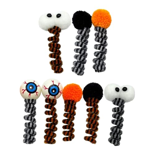 Fzaqwen Halloween Katze Frühling Spielzeug Pet Dekoration Ersatz Liefert Kreative Interaktive Spielzeug, 8 Stück Fzaqwen Halloween Katze Frühling Spielzeug Pet Dekoration Ersatz Liefert Kreative Interaktive Spielzeug, 8 Stück von Fzaqwen