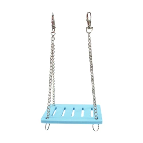 Fzaqwen Hamster Schaukelspielzeug, Haustier Hängezubehör, Heimtierbedarf, Praktisches Hängespielzeug, Spielständer für Wellensittiche, Aras, Sittiche, Vögel, Blau Fzaqwen Hamster Schaukelspielzeug, Haustier Hängezubehör, Heimtierbedarf, Praktisches Hängespielzeug, Spielständer für Wellensittiche, Aras, Sittiche, Vögel, Blau von Fzaqwen