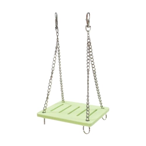 Fzaqwen Hamster Schaukelspielzeug, Haustier Hängezubehör, Heimtierbedarf, Praktisches Hängespielzeug, Spielständer für Wellensittiche, Aras, Sittiche, Vögel, GrÜn Fzaqwen Hamster Schaukelspielzeug, Haustier Hängezubehör, Heimtierbedarf, Praktisches Hängespielzeug, Spielständer für Wellensittiche, Aras, Sittiche, Vögel, GrÜn von Fzaqwen