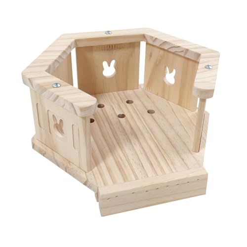 Fzaqwen Hasenhaus, Rückzugsort für kleine Haustiere, Spielzeug für Kaninchen und Chinchillas, Style C Fzaqwen Hasenhaus, Rückzugsort für kleine Haustiere, Spielzeug für Kaninchen und Chinchillas, Style C von Fzaqwen